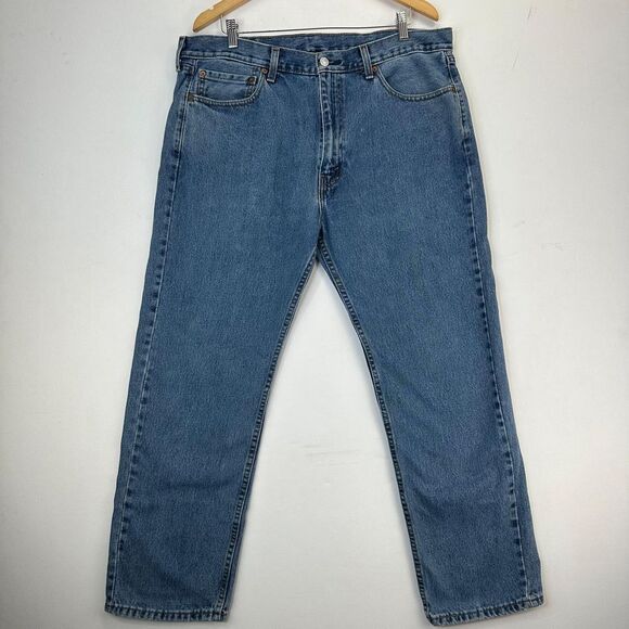 Levi's‎ 505 Mens Jeans Regular Fit Straight Leg Blue Denim size W 38 X L 29 - Picture 1 of 13